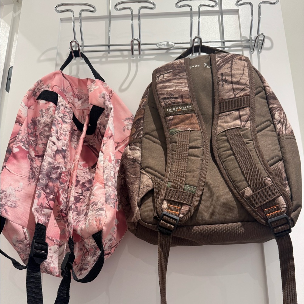 Pink and Brown hunters Backpacks
